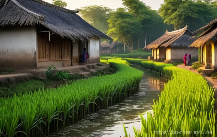 농촌관광기획사 업무 사례 공유 - Prompt 1: Serene Rural Morning and Community Life**